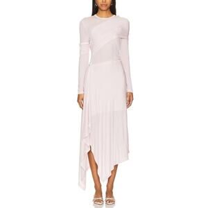 Helmut Lang Asymmetric Pink Protection Dress Size XS